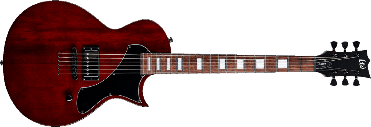 Ltd Ec-201 1h Ht Jat - See Thru Black Cherry - Guitarra electrica metalica - Main picture
