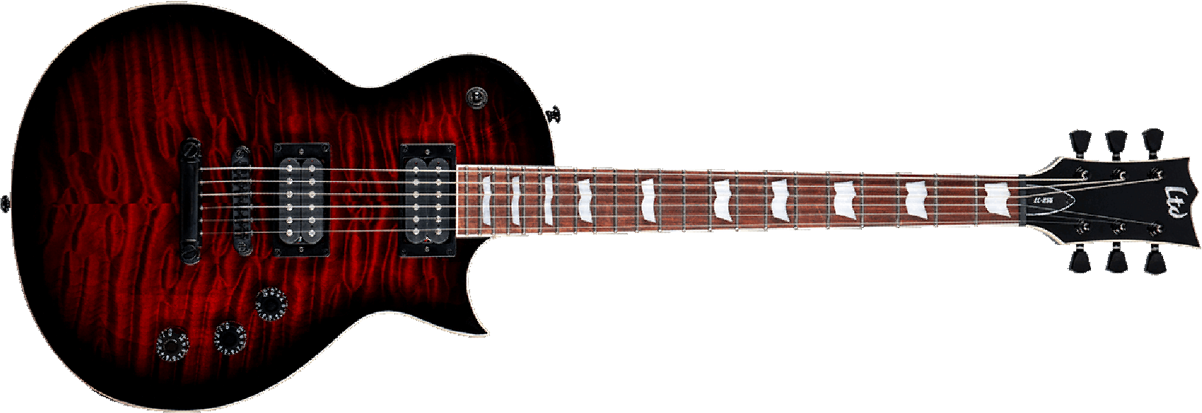 Ltd Ec-256 Hh Ht Jat - See Thru Black Cherry Sunburst - Guitarra electrica metalica - Main picture