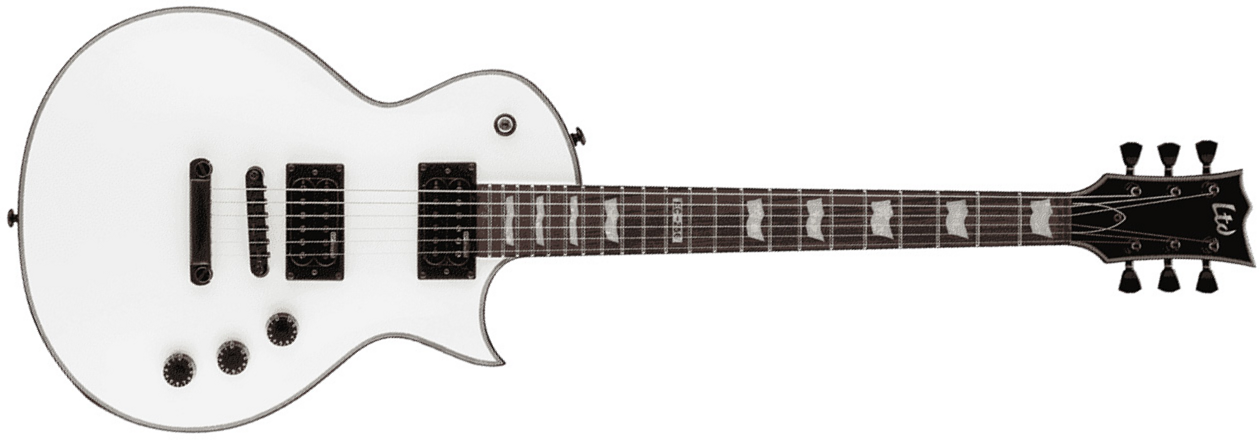 Ltd Ec-256 Sw - Snow White - Guitarra eléctrica de corte único. - Main picture