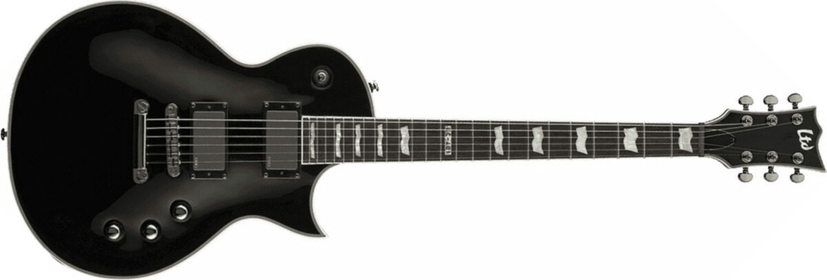 Ltd Ec-401 Hh Emg Ht Rw - Black - Guitarra eléctrica de corte único. - Main picture