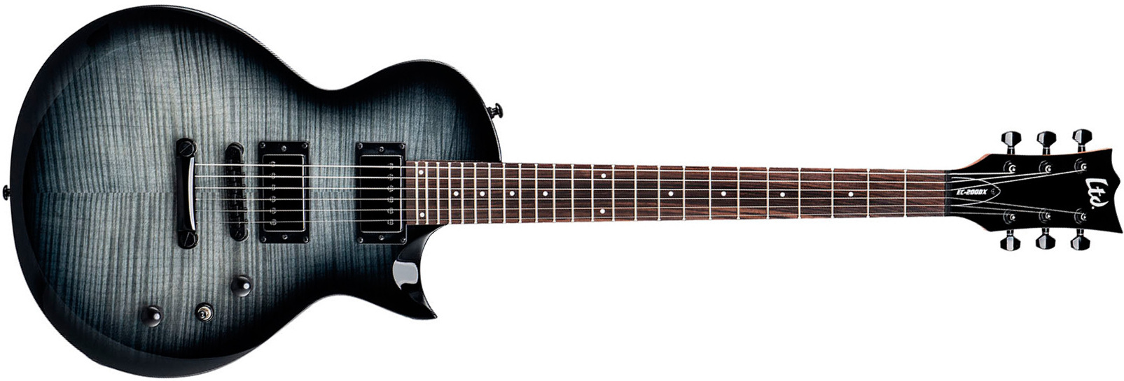 Ltd Ec200dx 2h Ht Rw - Charcoal Burst - Guitarra eléctrica de corte único. - Main picture