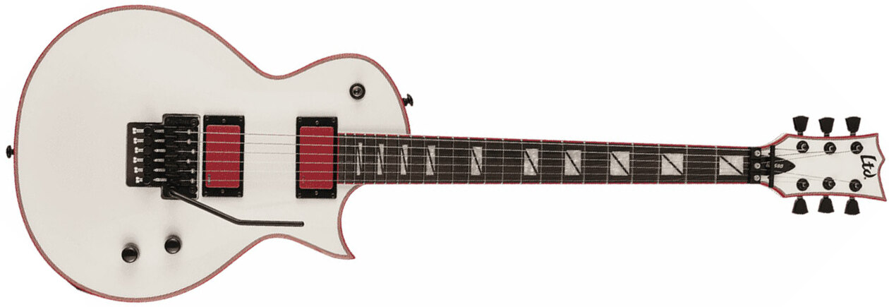 Ltd Gary Holt Gh-600 Signature Hh Fr Eb - Snow White - Guitarra eléctrica de corte único. - Main picture