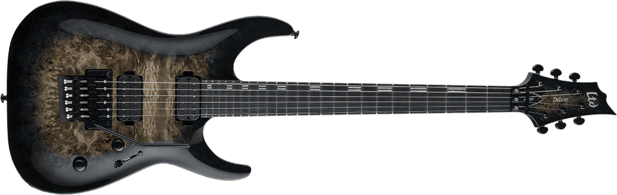 Ltd H-1001fr 2h Seymour Duncan Fr Eb - Black Natural Burst - Guitarra eléctrica con forma de str. - Main picture