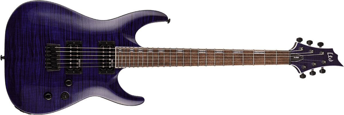 Ltd H-200fm Hh Ht Jat - See Thru Purple - Guitarra eléctrica con forma de str. - Main picture