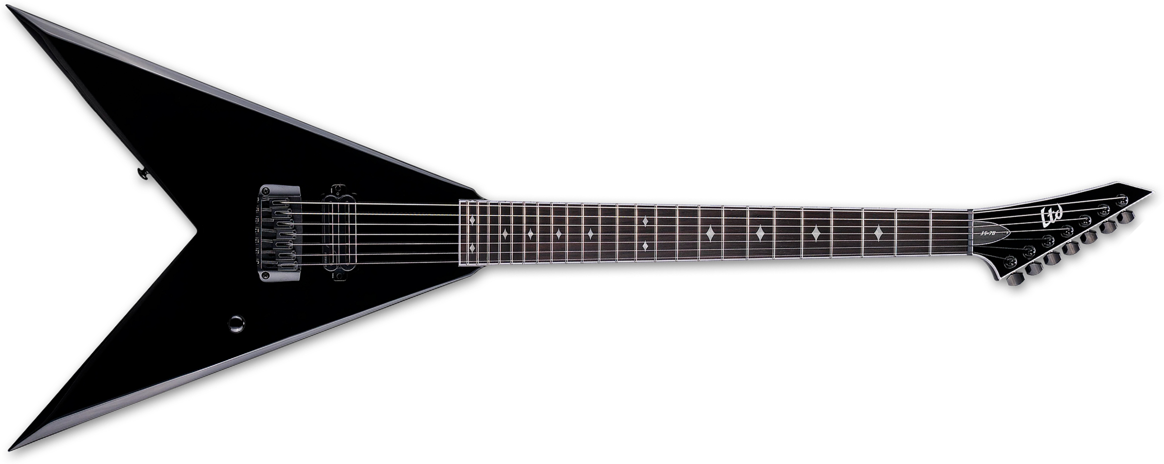 Ltd Jack Simmons Js7 Baritone Signature 7c 1h Fishman Fluence Ht Eb - Black - Guitarra eléctrica barítono - Main picture