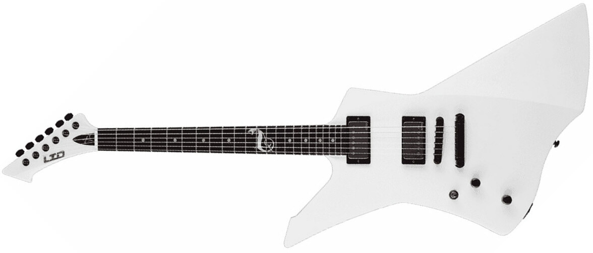 Ltd James Hetfield Snakebyte Lh Gaucher Hh Emg Ht Eb - Snow White - Guitarra electrica para zurdos - Main picture