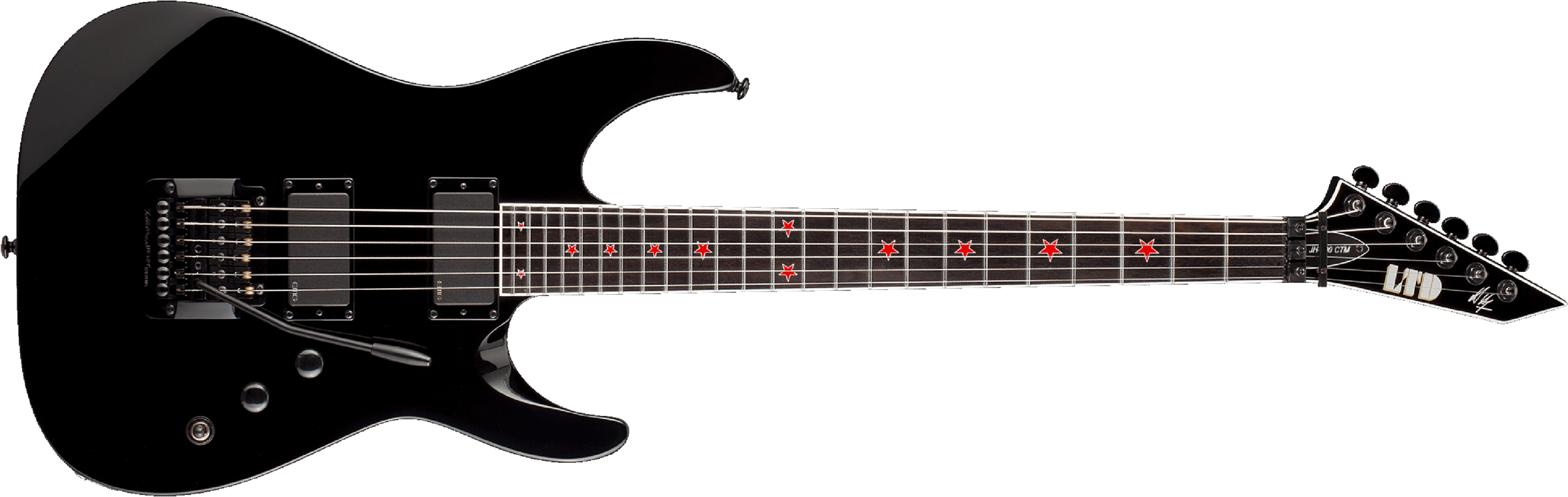 Ltd Jeff Hanneman Jh-600 Signature Hh Emg Khaler Eb - Black - Guitarra eléctrica con forma de str. - Main picture