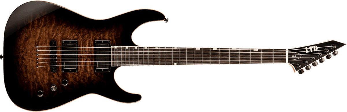 Ltd Josh Middleton Jm-ii 2h Fishman Fluence Modern Ht Eb - Black Shadow Burst - Guitarra eléctrica de doble corte - Main picture