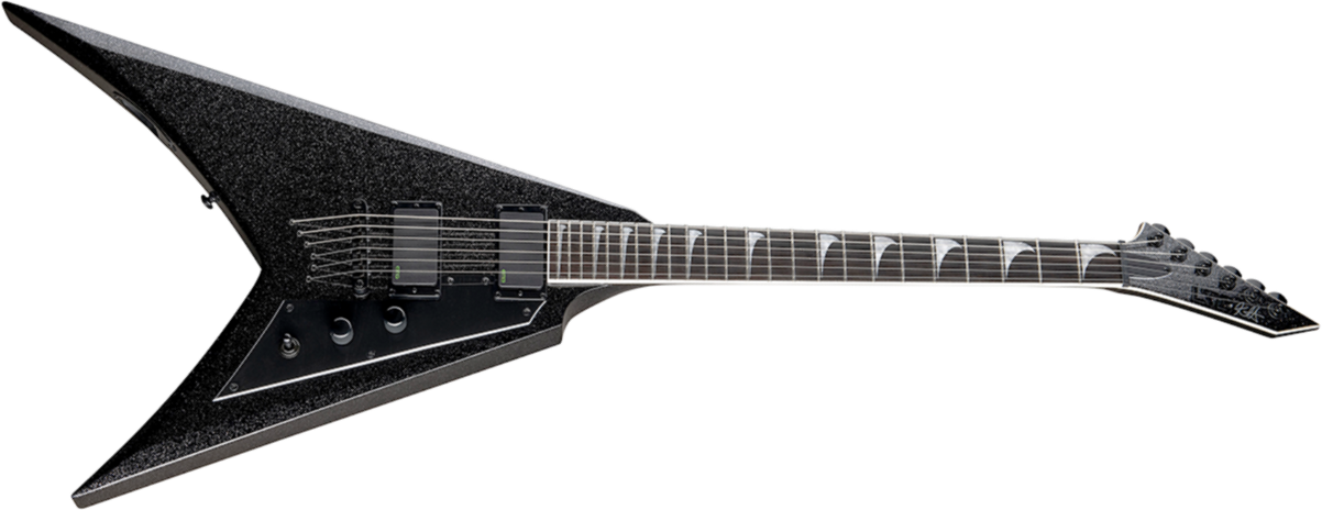 Ltd Kh-v 602 Kirk Hammett Signature Hh Ht Eb - Black Sparkle - Guitarra electrica metalica - Main picture