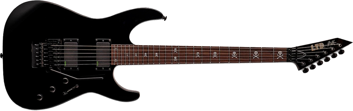 Ltd Kirk Hammett Kh602 Signature 2h Emg Fr Eb - Black - Guitarra electrica metalica - Main picture