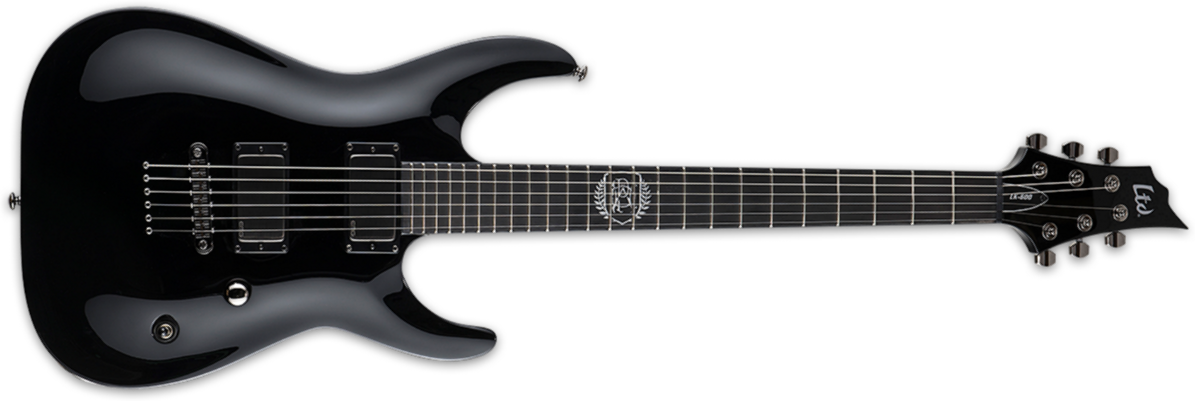 Ltd Lk-600 Luke Kilpatrick - Black - Guitarra eléctrica con forma de str. - Main picture