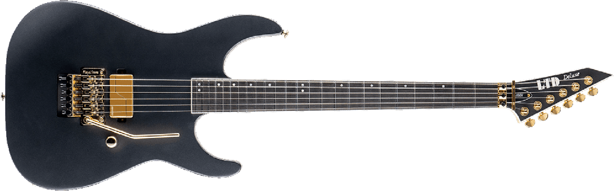 Ltd M-1001 Floyd Rose H Eb - Charcoal Metallic Satin - Guitarra electrica metalica - Main picture