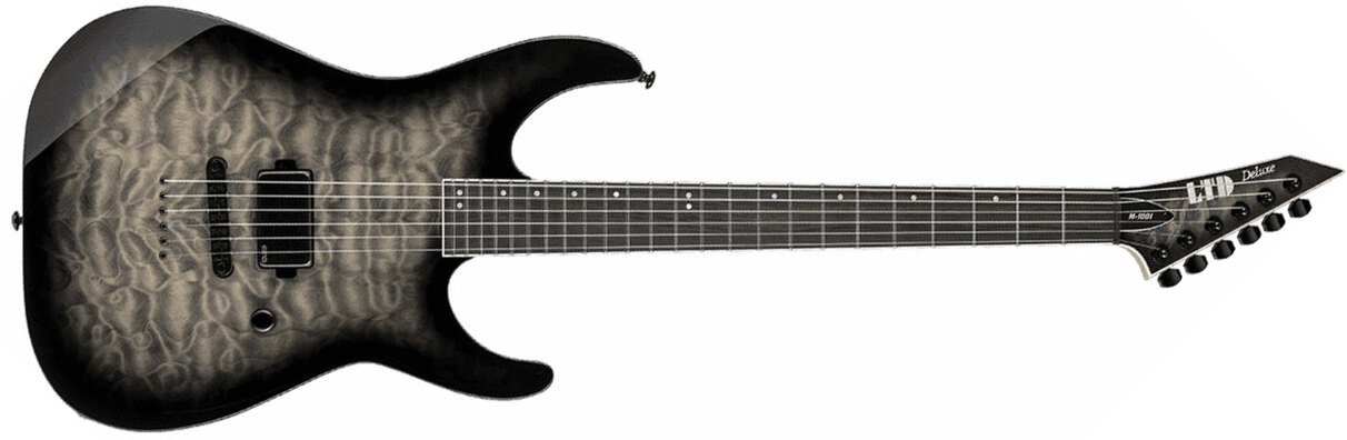Ltd M-1001nt H Emg Ht Eb - Charcoal Burst - Guitarra eléctrica con forma de str. - Main picture