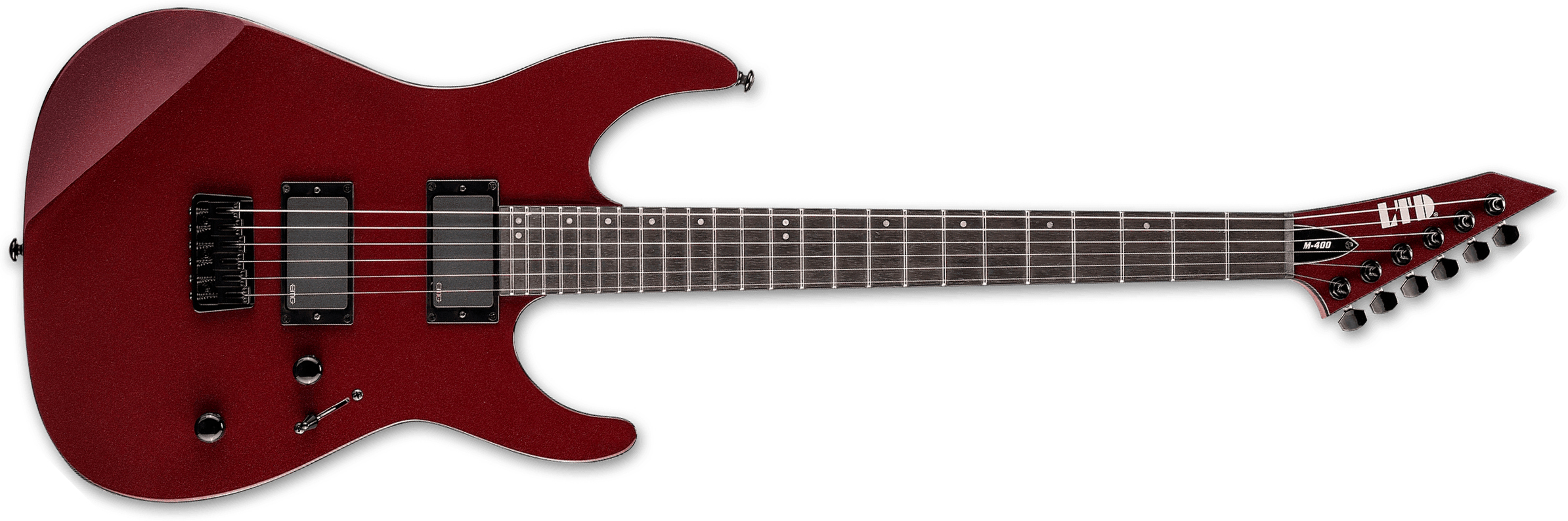 Ltd M400ht 2h Emg Ht Rw - Scarlet Metallic - Guitarra eléctrica con forma de str. - Main picture