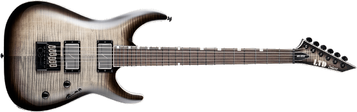Ltd Mh-1000 Deluxe Evertune Fishman Hh Eb - Charcoal Burst - Guitarra electrica metalica - Main picture