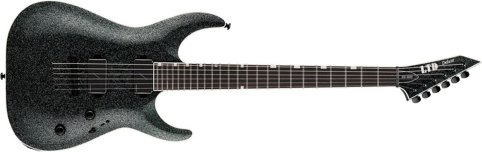 Ltd Mh1000 2h Fishman Fluence Ht Eb - Granite Sparkle - Guitarra electrica metalica - Main picture