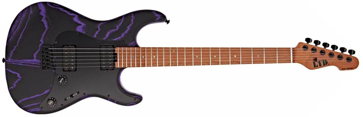 Ltd Sn1000ht 2h Seymour Duncan Ht Eb - Purple Blast - Guitarra eléctrica con forma de str. - Main picture