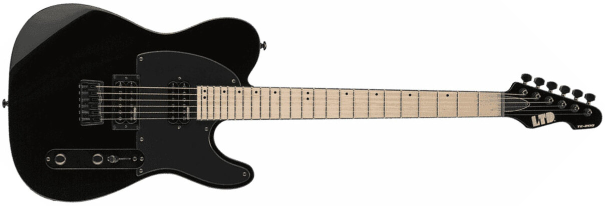 Ltd Te-200m Hh Ht Mn - Black - Guitarra eléctrica con forma de tel - Main picture