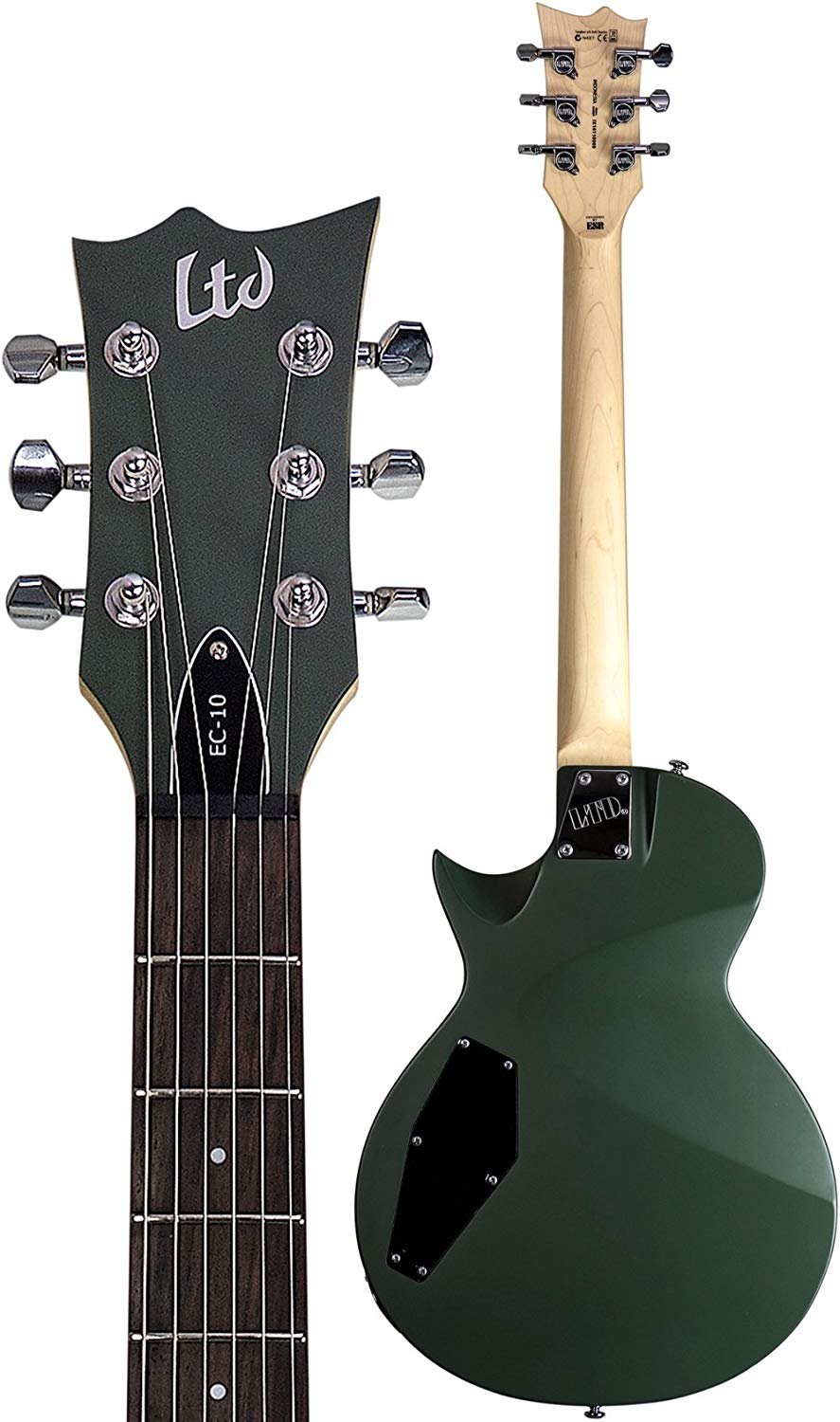 Ltd Ec-10 Kit Hh Ht Rw +housse - Black - Guitarra eléctrica de corte único. - Variation 6