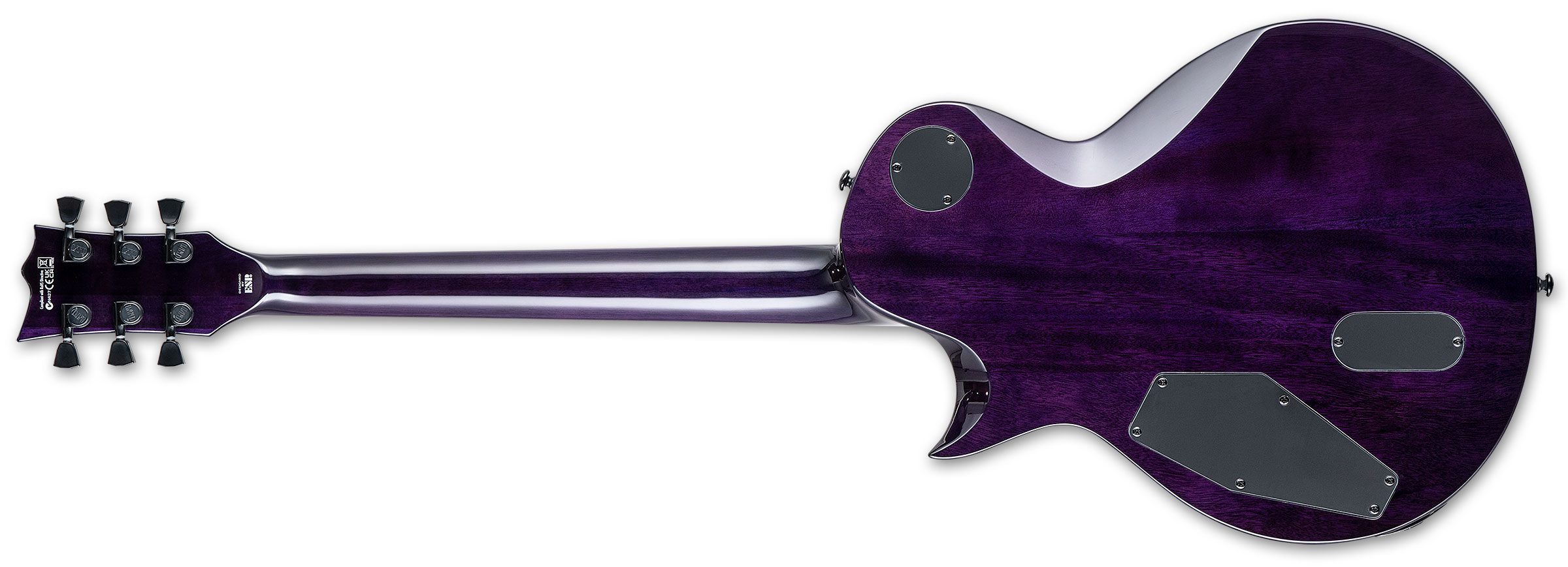 Ltd Ec-1000 Hh Ht Emg Eb - See Thru Purple Sunburst - Guitarra eléctrica de corte único. - Variation 2