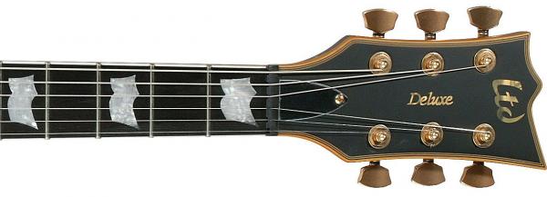 Ltd Ec-1000 Lh Gaucher Hh Emg Ht Eb - Vintage Black - Guitarra electrica para zurdos - Variation 2