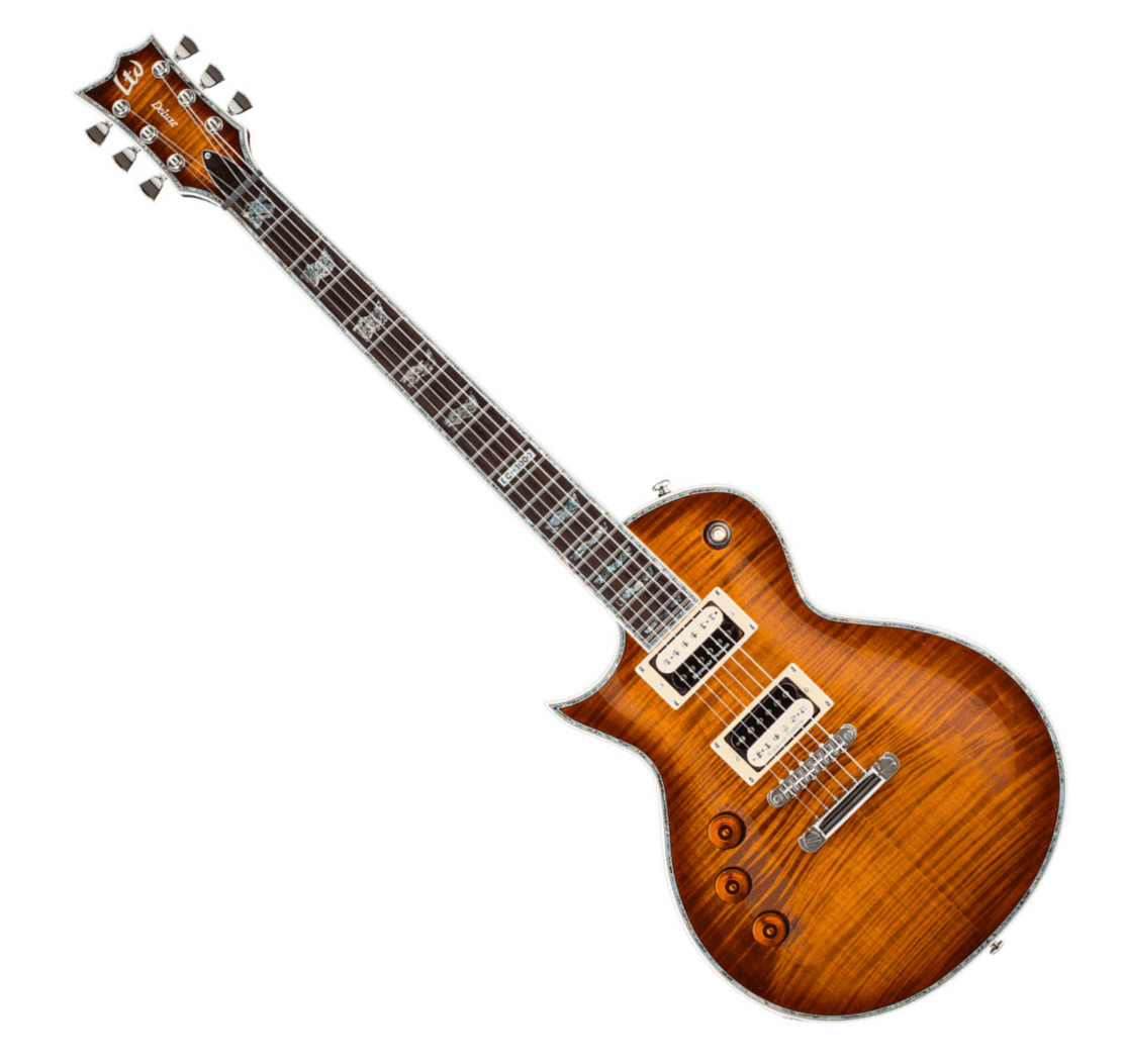 Ltd Ec-1000 Lh Gaucher Seymour Duncan - Amber Sunburst - Guitarra electrica para zurdos - Variation 3