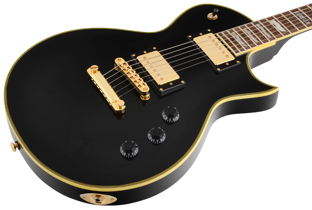 Ltd Ec-256 Hh Ht Jat - Black - Guitarra eléctrica de corte único. - Variation 2