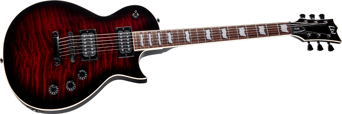 Ltd Ec-256 Hh Ht Jat - See Thru Black Cherry Sunburst - Guitarra electrica metalica - Variation 2