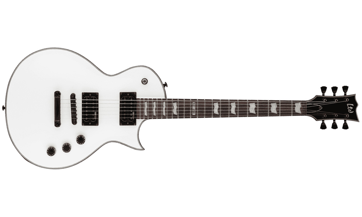 Ltd Ec-256 Sw - Snow White - Guitarra eléctrica de corte único. - Variation 1