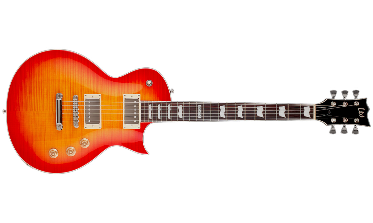 Ltd Ec-256fm Hh Ht Rw - Cherry Sunburst - Guitarra eléctrica de corte único. - Variation 1