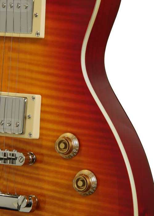 Ltd Ec-256fm Hh Ht Rw - Cherry Sunburst - Guitarra eléctrica de corte único. - Variation 4