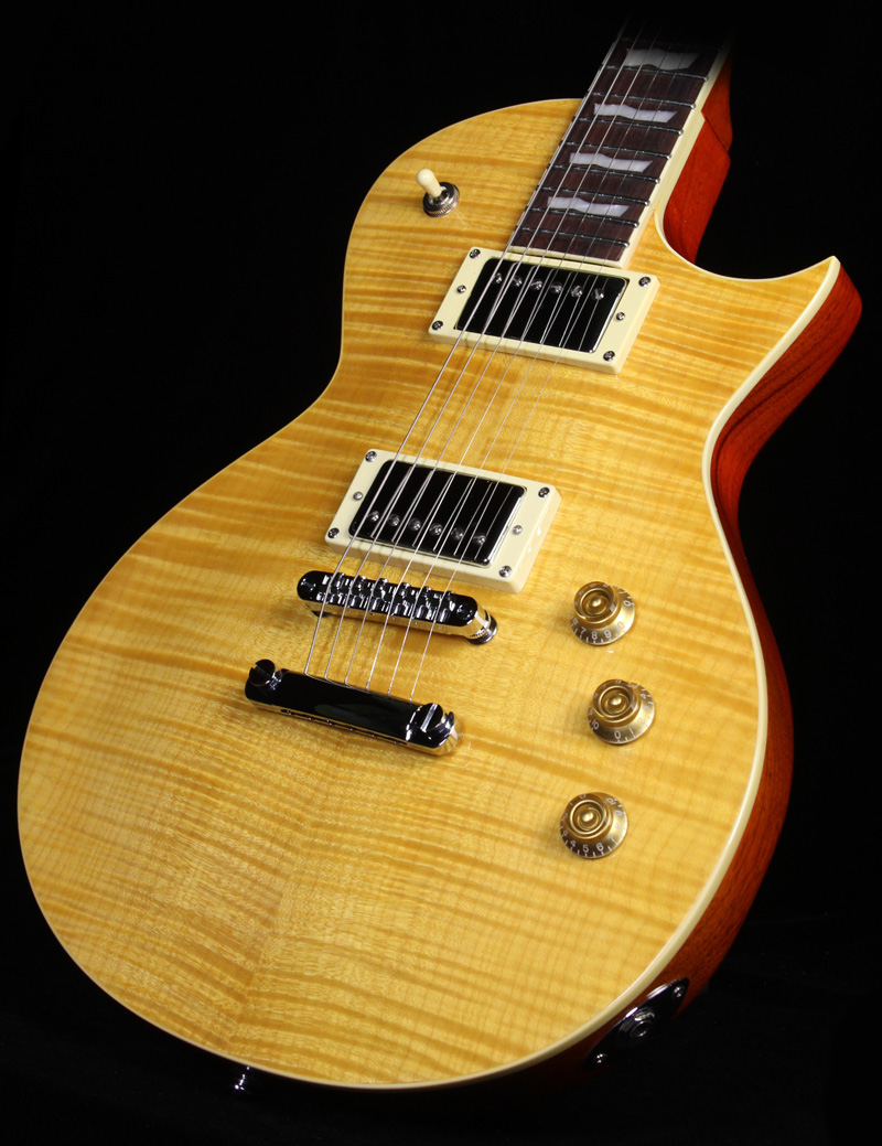 Ltd Ec-256fm Hh Ht Rw - Lemon Drop - Guitarra eléctrica de corte único. - Variation 2