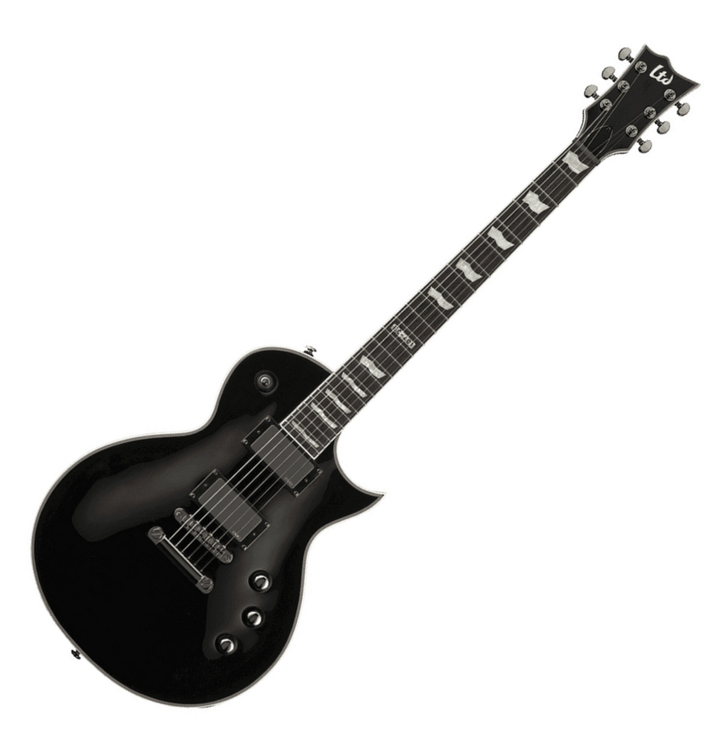 Ltd Ec-401 Hh Emg Ht Rw - Black - Guitarra eléctrica de corte único. - Variation 5