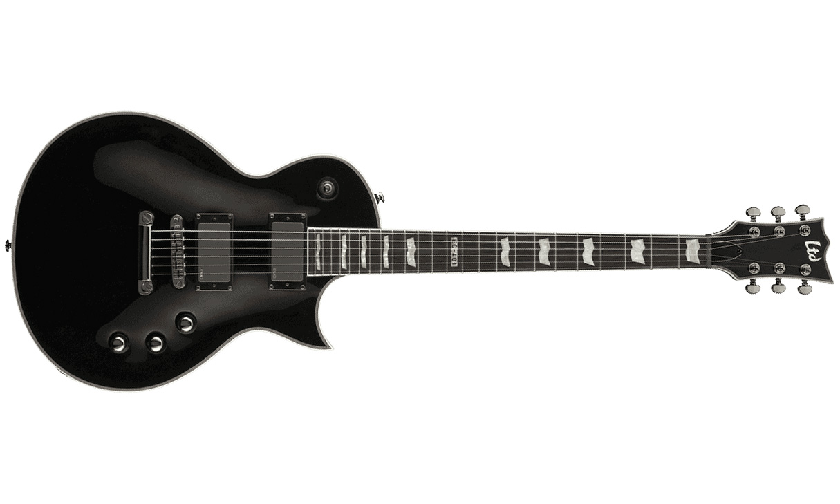 Ltd Ec-401 Hh Emg Ht Rw - Black - Guitarra eléctrica de corte único. - Variation 4