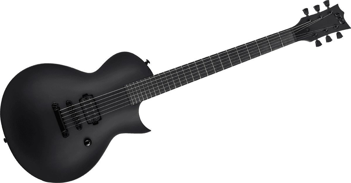 Ltd Ec-black Metal - Black Satin - Guitarra eléctrica de corte único. - Variation 1