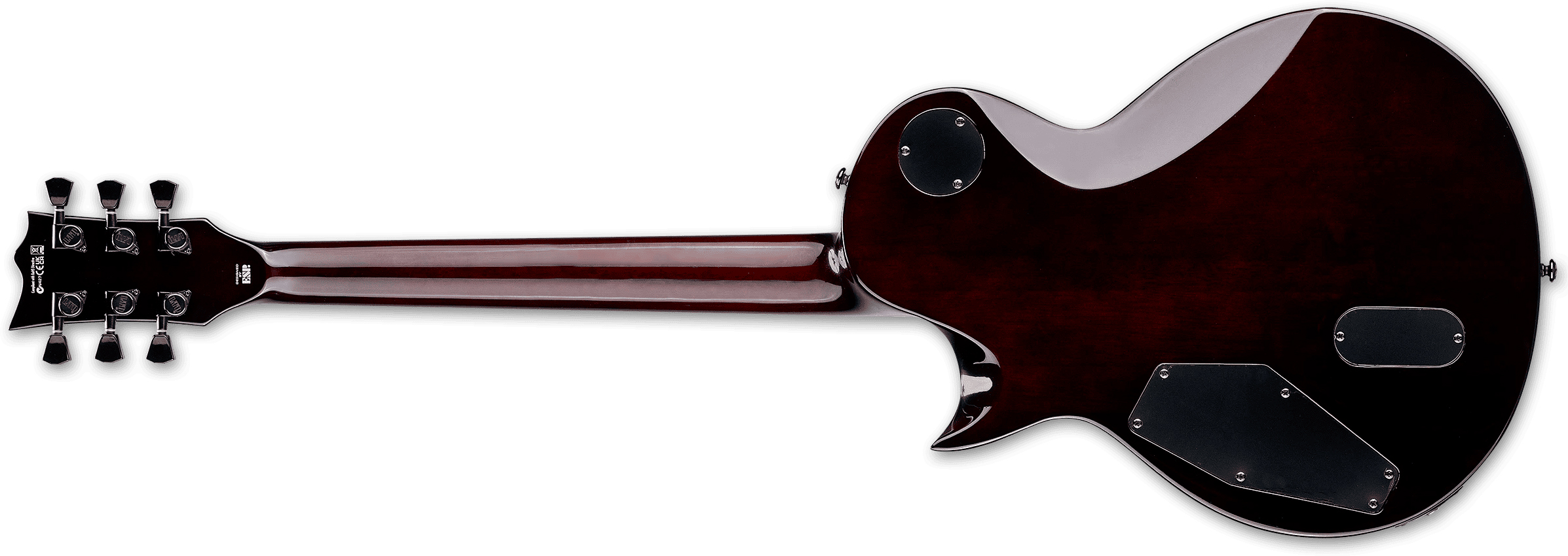 Ltd Ec400qm 2h Emg Ht Rw - Vintage Burst - Guitarra eléctrica de corte único. - Variation 2