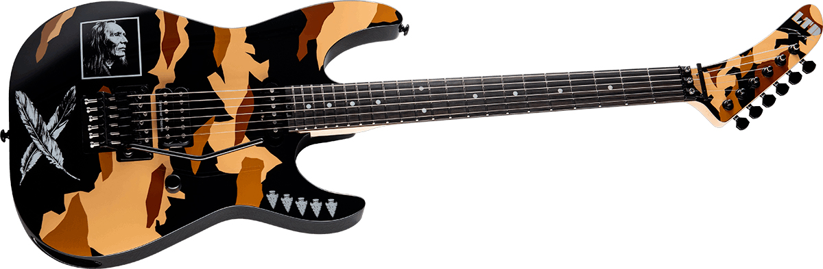 Ltd George Lynch  Desert Eagle Signature Hs Seymour Duncan Fr Eb - Black W/ Custom Graphic - Guitarra eléctrica de autor - Variation 1