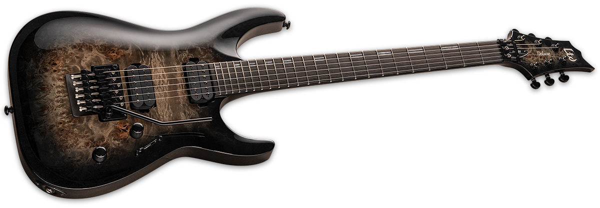 Ltd H-1001fr 2h Seymour Duncan Fr Eb - Black Natural Burst - Guitarra eléctrica con forma de str. - Variation 1