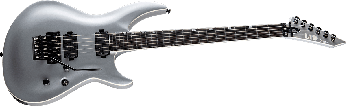 Ltd H3-1000 Floyd Rose Hh Eb - Firemist Silver - Guitarra electrica metalica - Variation 1