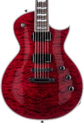 Guitarra electrica metalica Ltd EC-1000 Deluxe Fishman Fluence - See thru black cherry