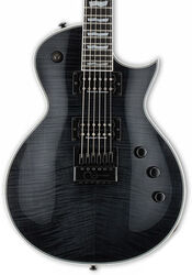 Guitarra eléctrica de corte único. Ltd EC-1000 Evertune - See thru black