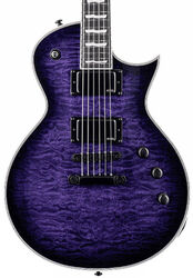 Guitarra eléctrica de corte único. Ltd EC-1000 - See thru purple sunburst