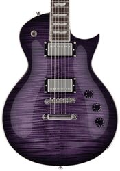 Guitarra eléctrica de corte único. Ltd EC-256FM - See thru purple sunburst