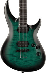 Guitarra eléctrica de doble corte Ltd H3-1000 - Black turquoise burst