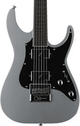 Guitarra eléctrica con forma de str. Ltd Ken Susi KS M-6 Evertune - Metallic silver