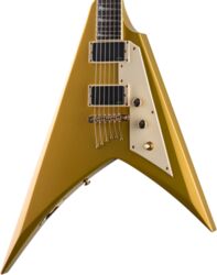 Guitarra electrica metalica Ltd Kirk Hammett KH-V 602 - Metallic gold