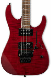 Guitarra eléctrica con forma de str. Ltd M-200FM - See thru red