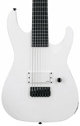 Guitarra eléctrica de 7 cuerdas Ltd M-7BHT Baritone Arctic Metal - Snow white satin