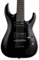 Guitarra eléctrica de 7 cuerdas Ltd MH-17 Kit +bag - Black