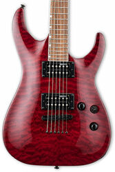 Guitarra eléctrica con forma de str. Ltd MH-200QM NT - See thru black cherry